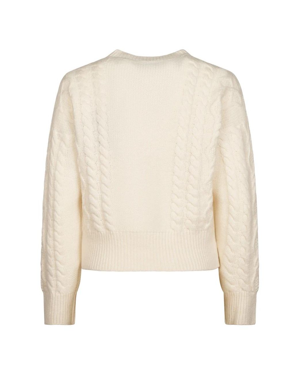 Max Mara White Round-Neck Knitwear