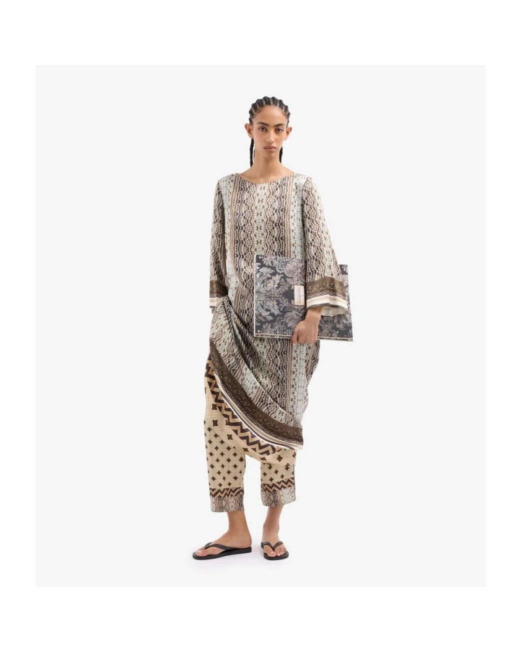 Pierre Louis Mascia Natural Maxi Dresses