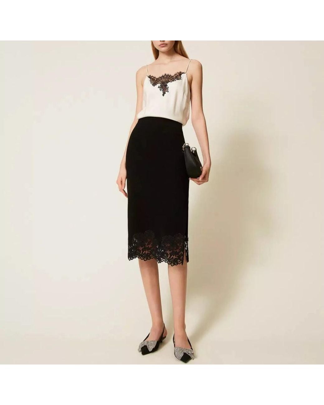 Twinset Black Midi Skirts
