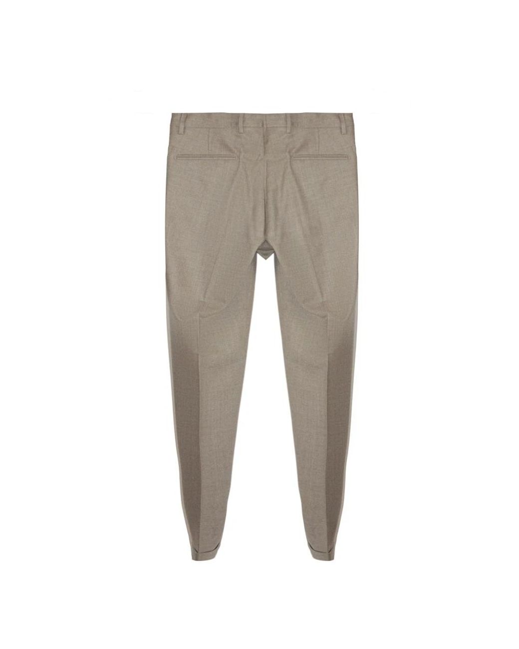 BRIGLIA Gray Suit Trousers for men