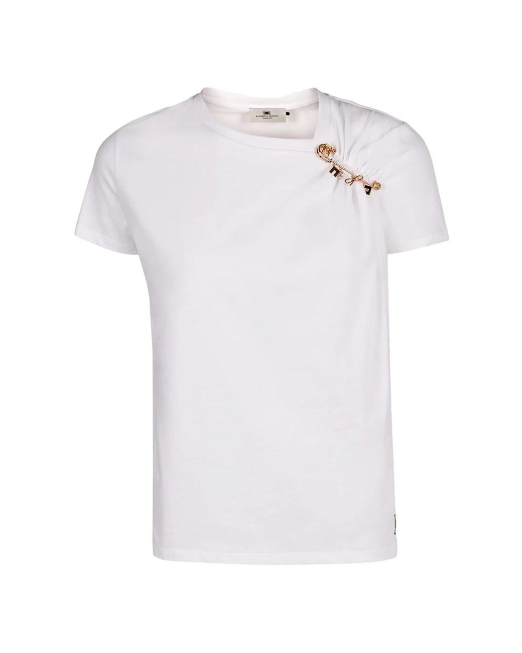 Elisabetta Franchi White T-Shirts