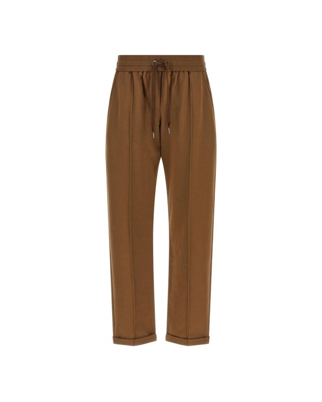 Brunello Cucinelli Brown Straight Trousers