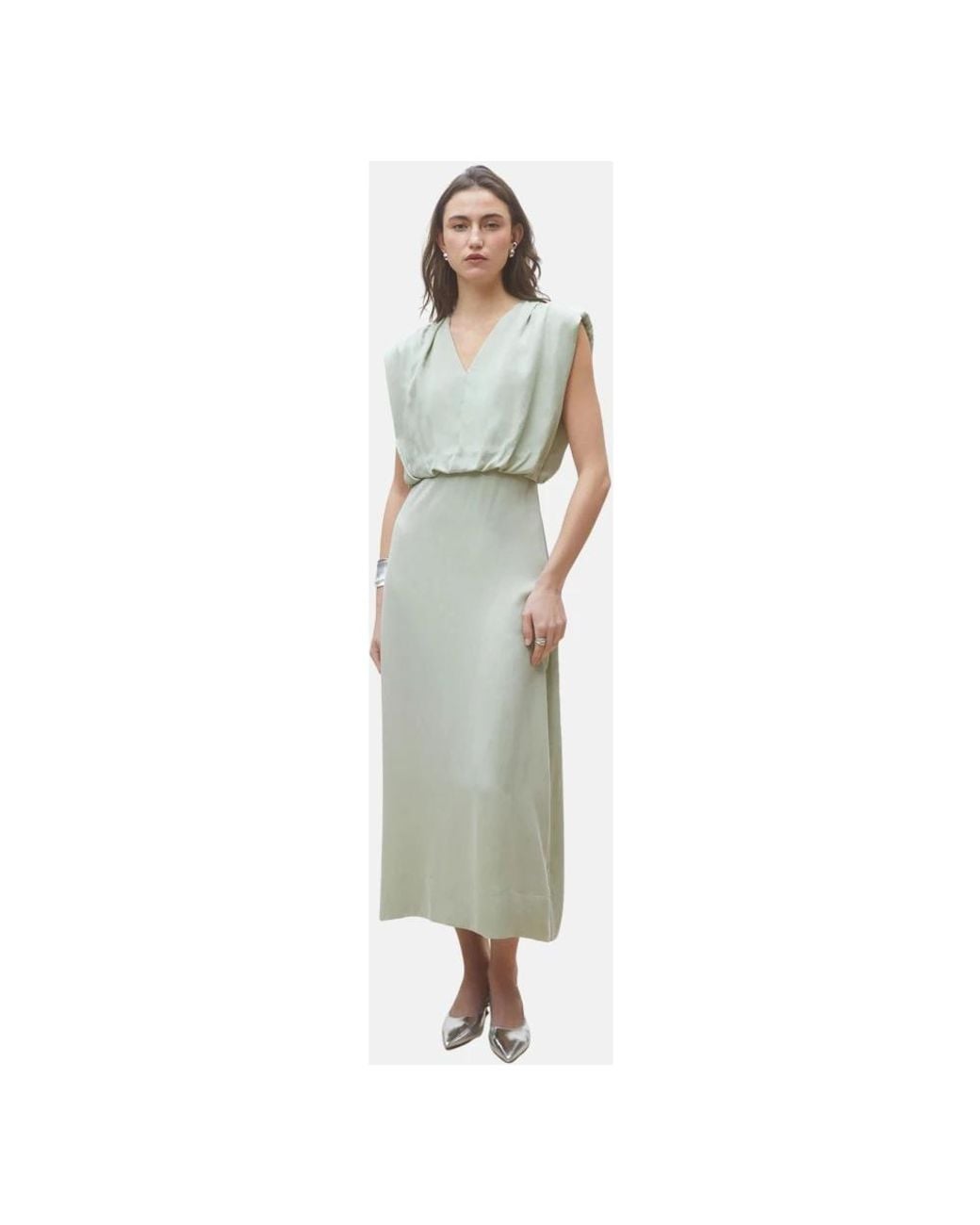 Suncoo Green Midi Dresses
