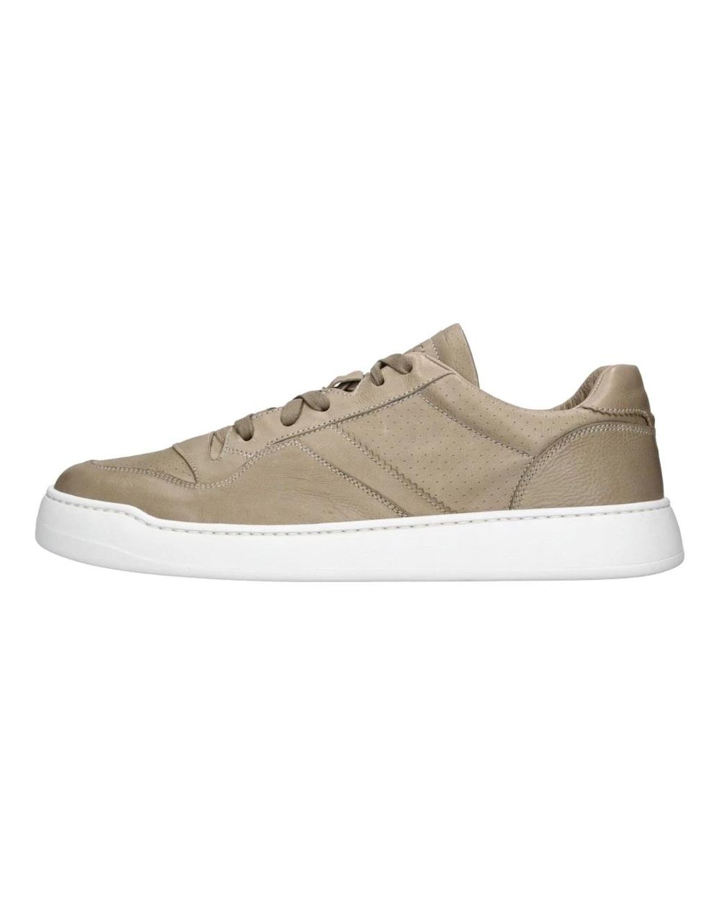 Doucal's Schoenen ,Bruin ,Leer Leren Sneakers in het Natural voor heren