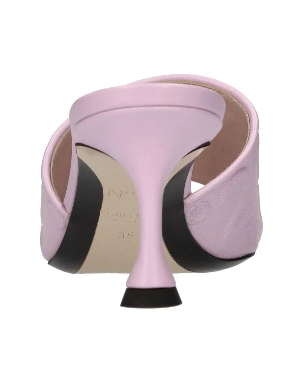 N°21 Pink Heeled Mules