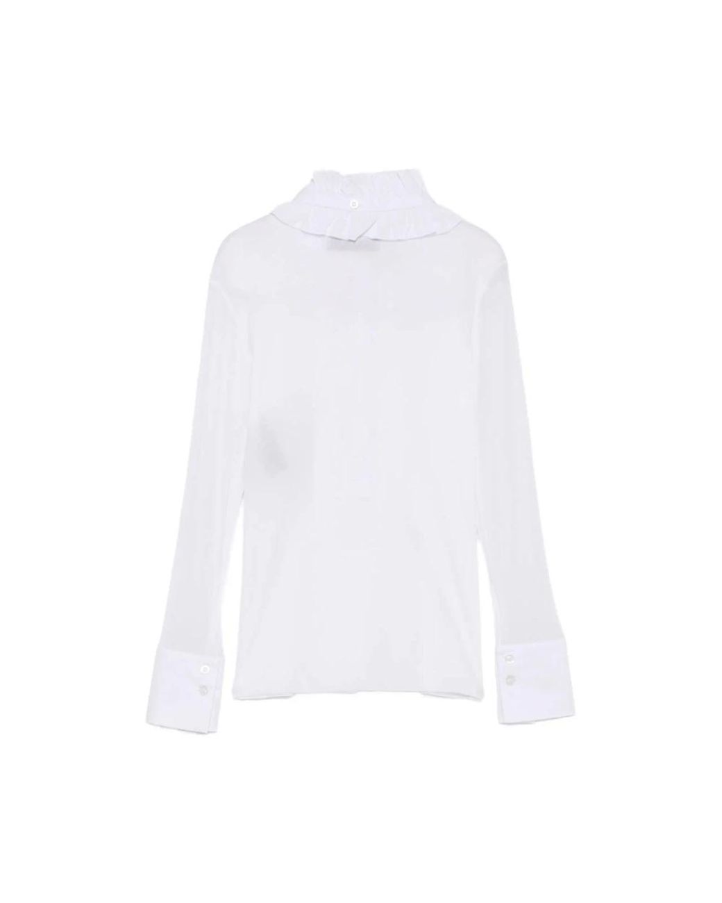 D.exterior White Blouses