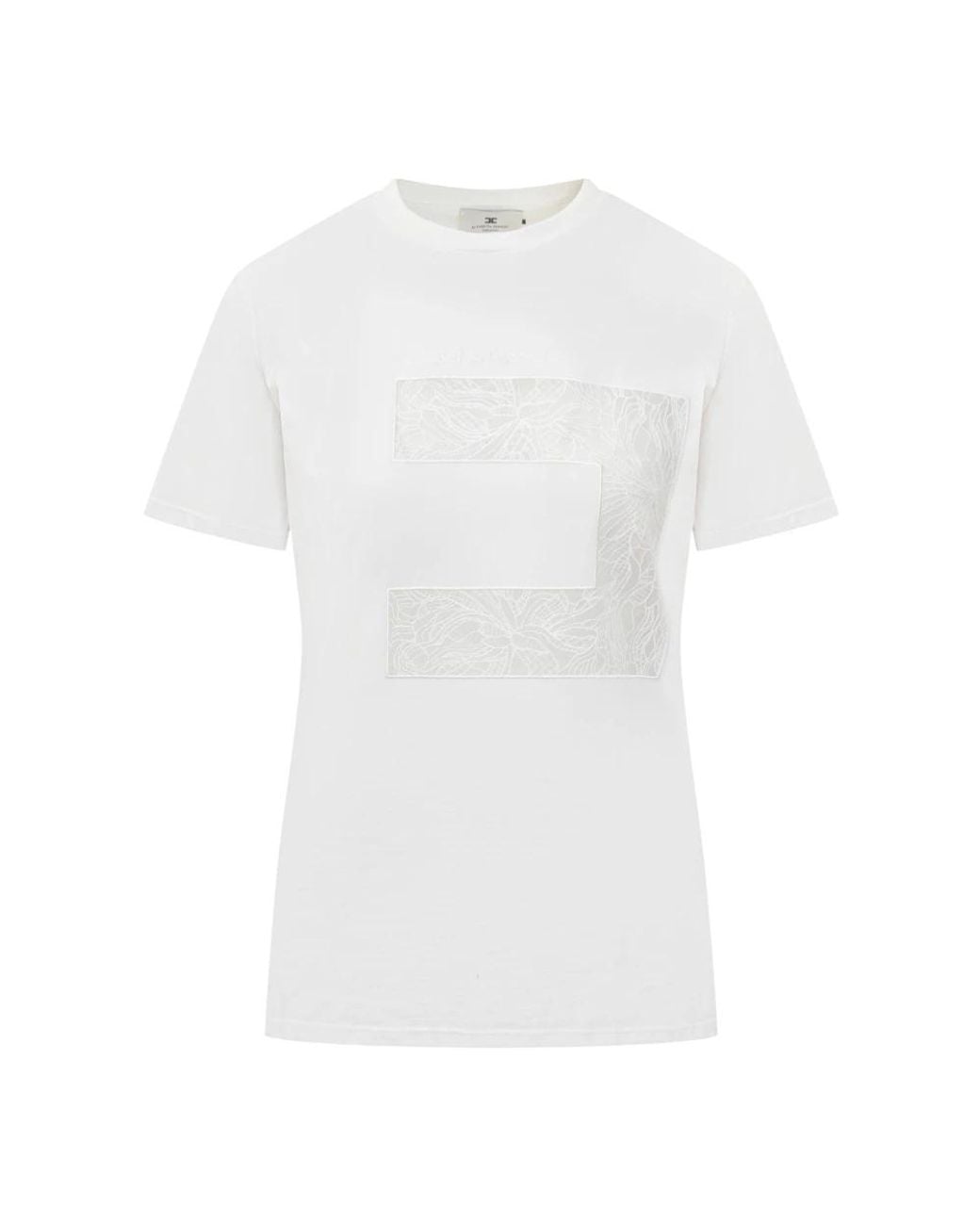 Elisabetta Franchi White T-Shirts