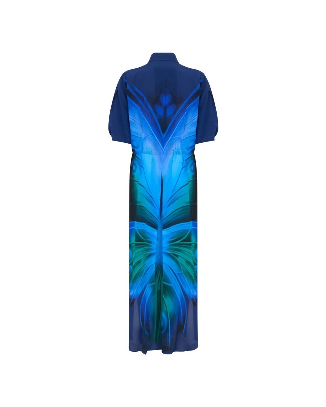 Alberta Ferretti Blue Shirt Dresses