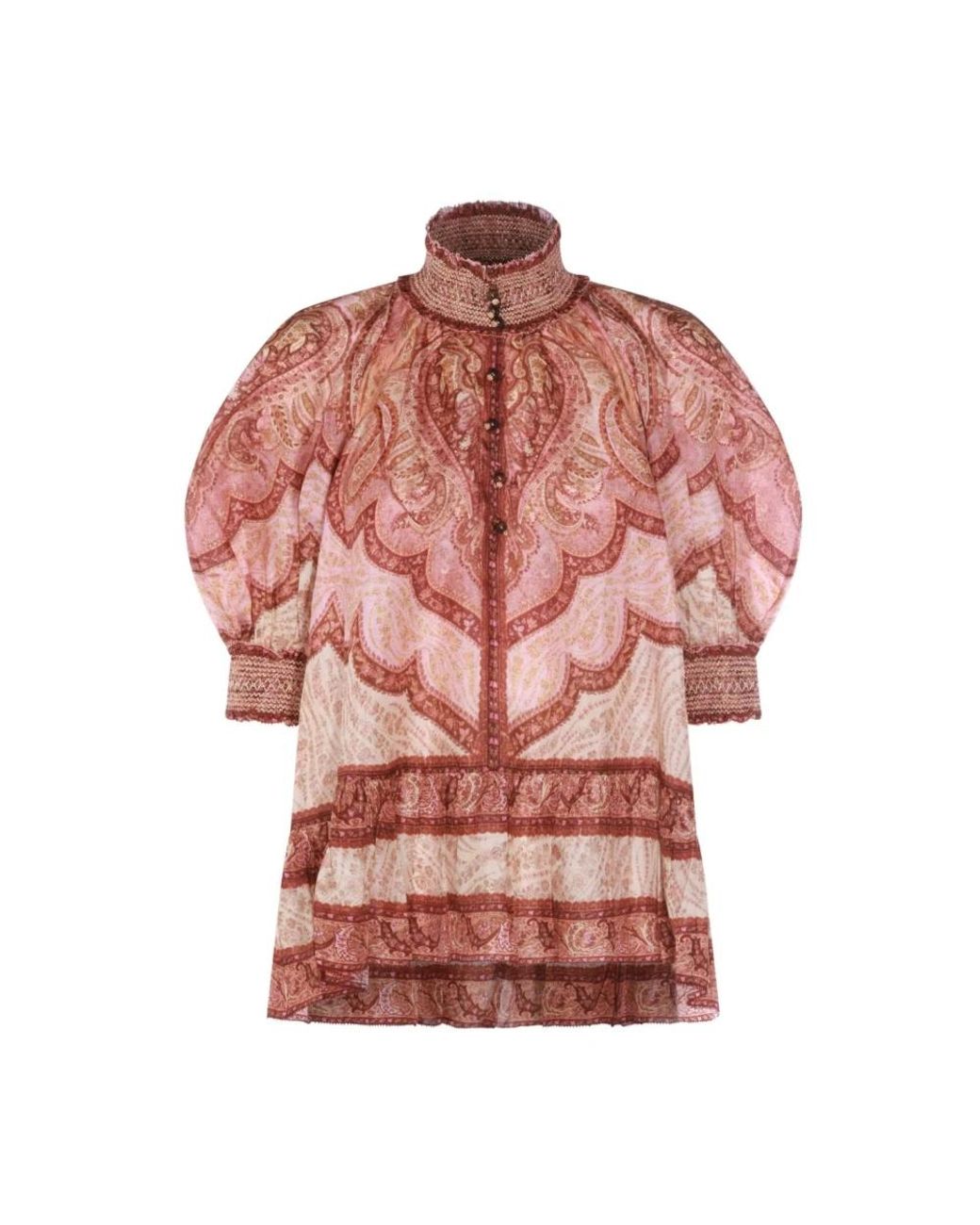 Zimmermann Wanderlust Frill Blouse in het Red
