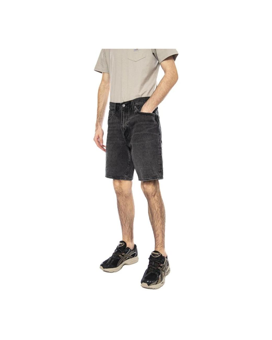 Levi's Gray Denim Shorts for men