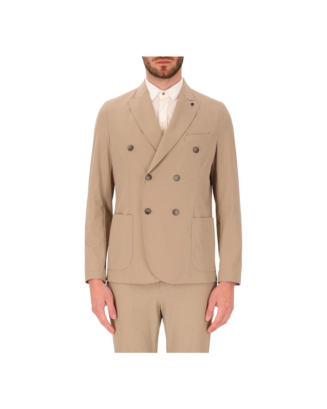 DISTRETTO12 Jassen ,Db Jkt Active Jacket in het Natural voor heren