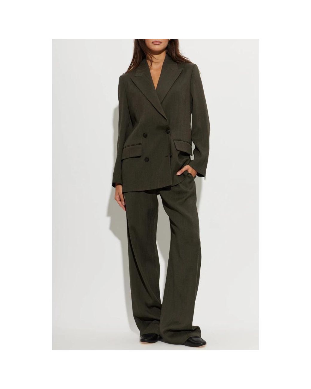 Golden Goose Deluxe Brand Green Wide Trousers