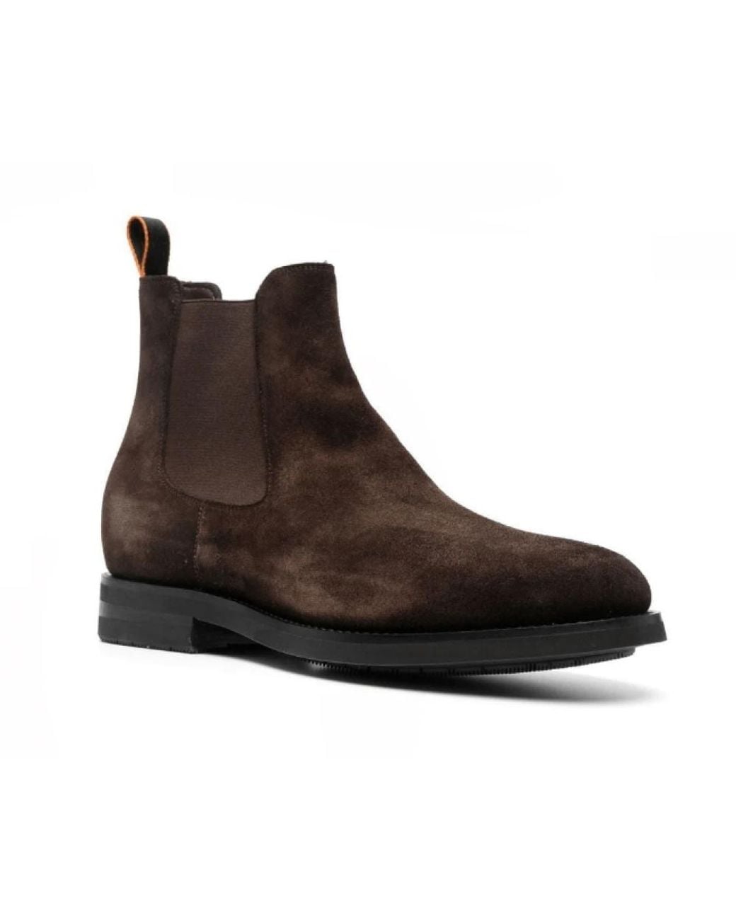 Santoni Brown Chelsea Boots for men