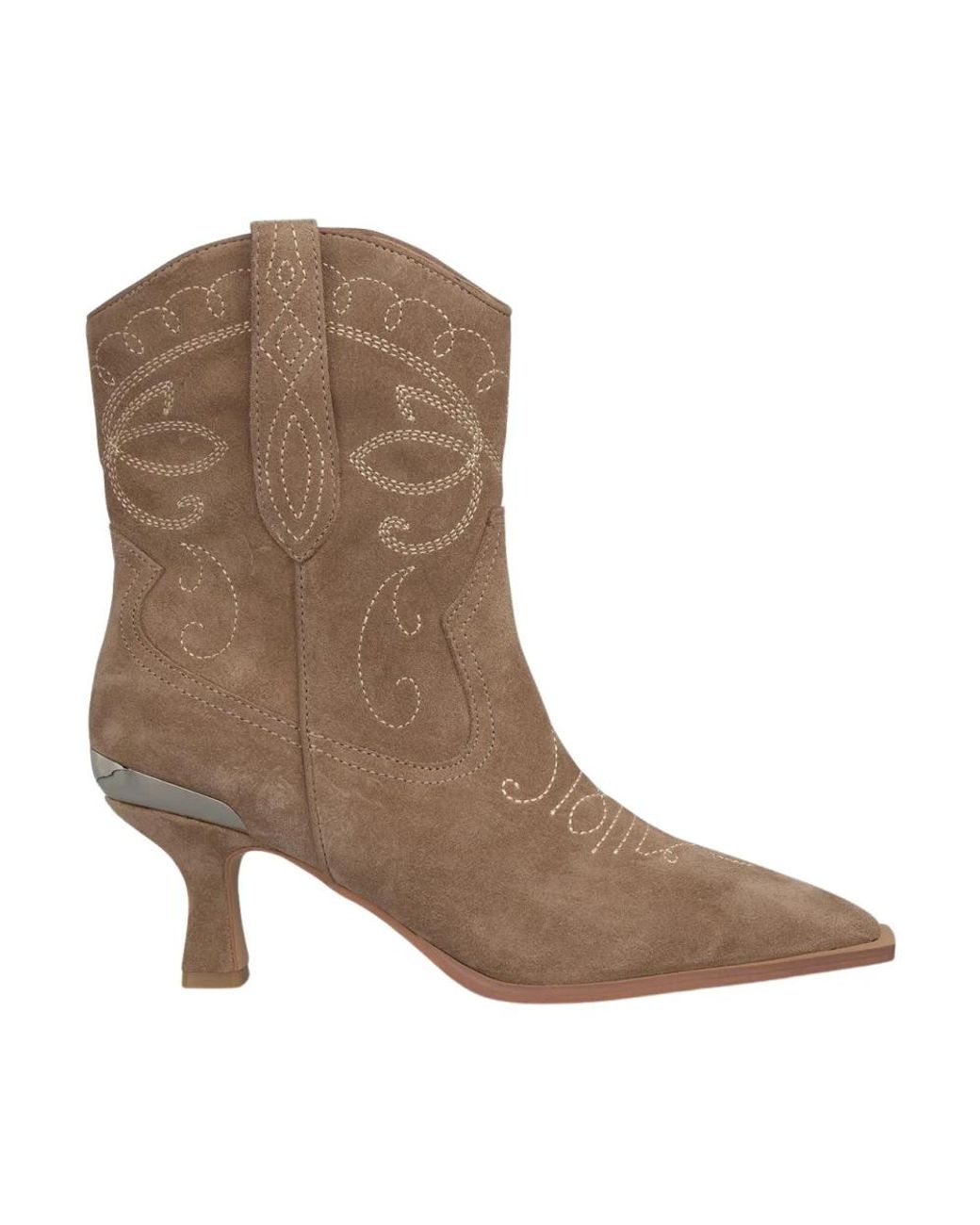 Alma En Pena. Brown Cowboy & Biker Boots