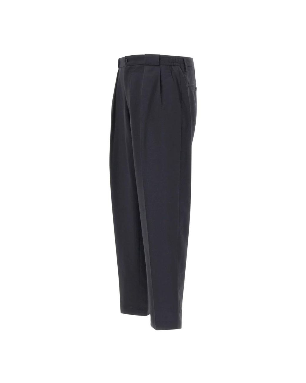 BRIGLIA Gray Straight Trousers for men