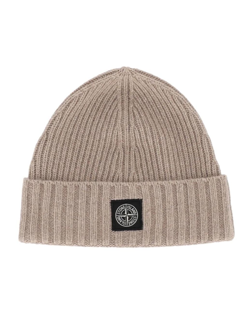Stone Island Beanie Rws in Brown für Herren