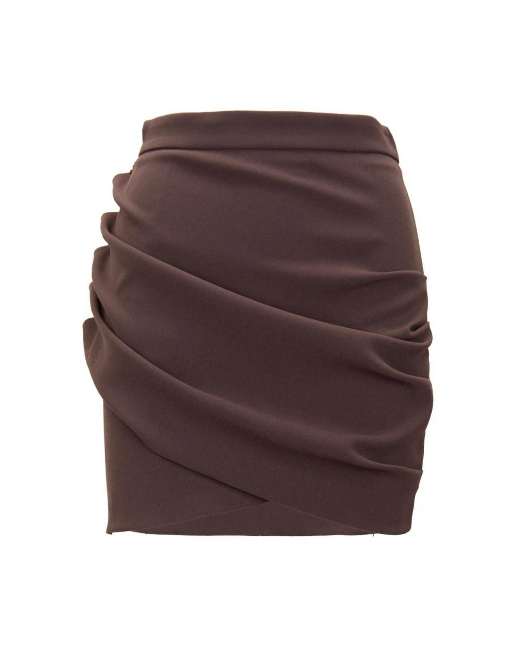 Elisabetta Franchi Brown Short Skirts