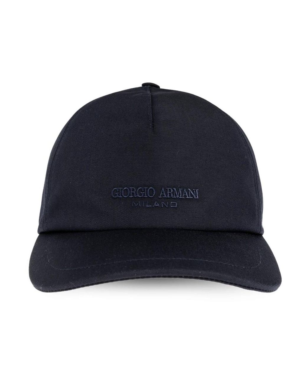 Giorgio Armani Accessoires ,Blauw ,Katoen Baseballcap Van Technische Stof Met Leren Logo in het Blue voor heren