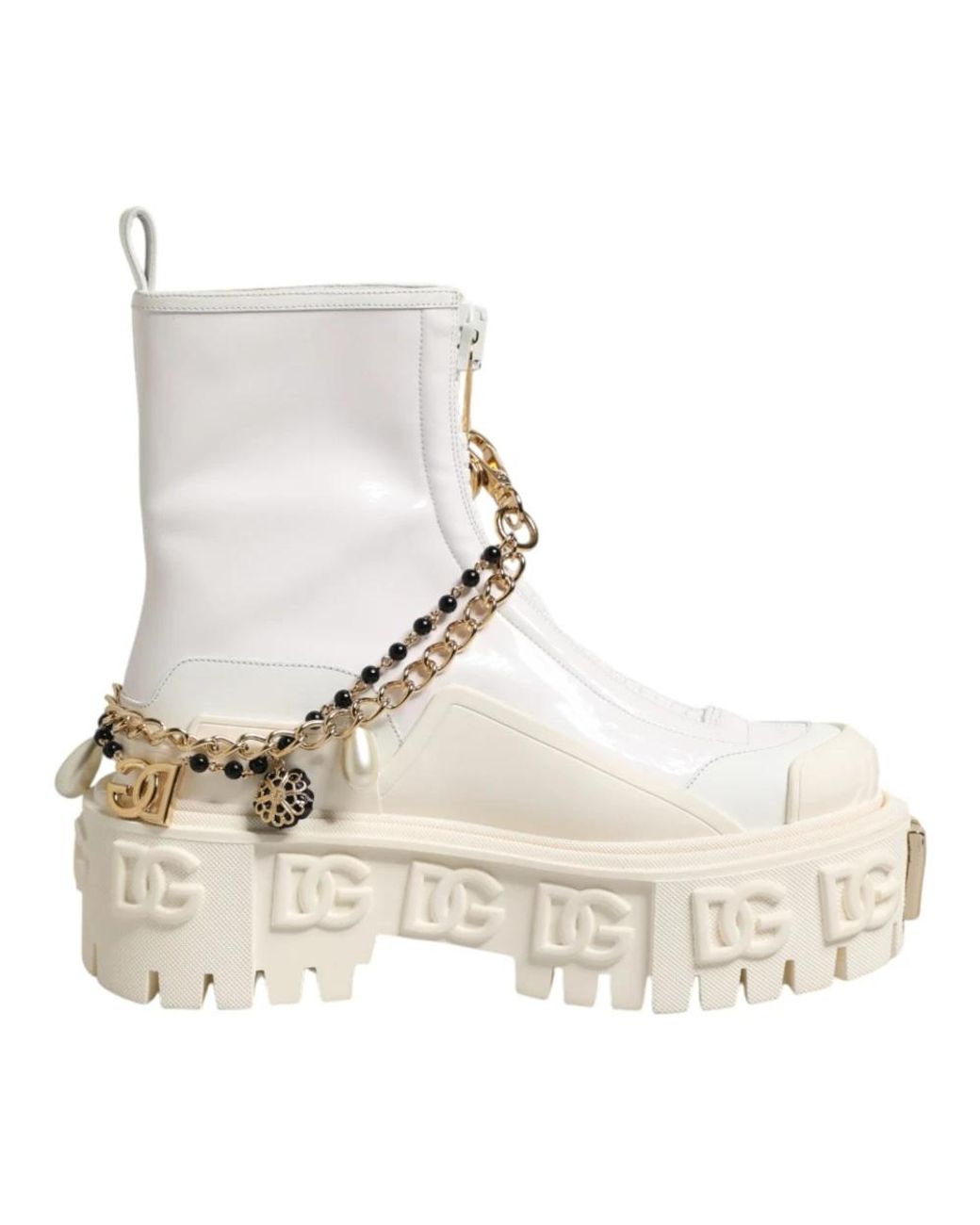 Dolce & Gabbana Natural Ankle Boots