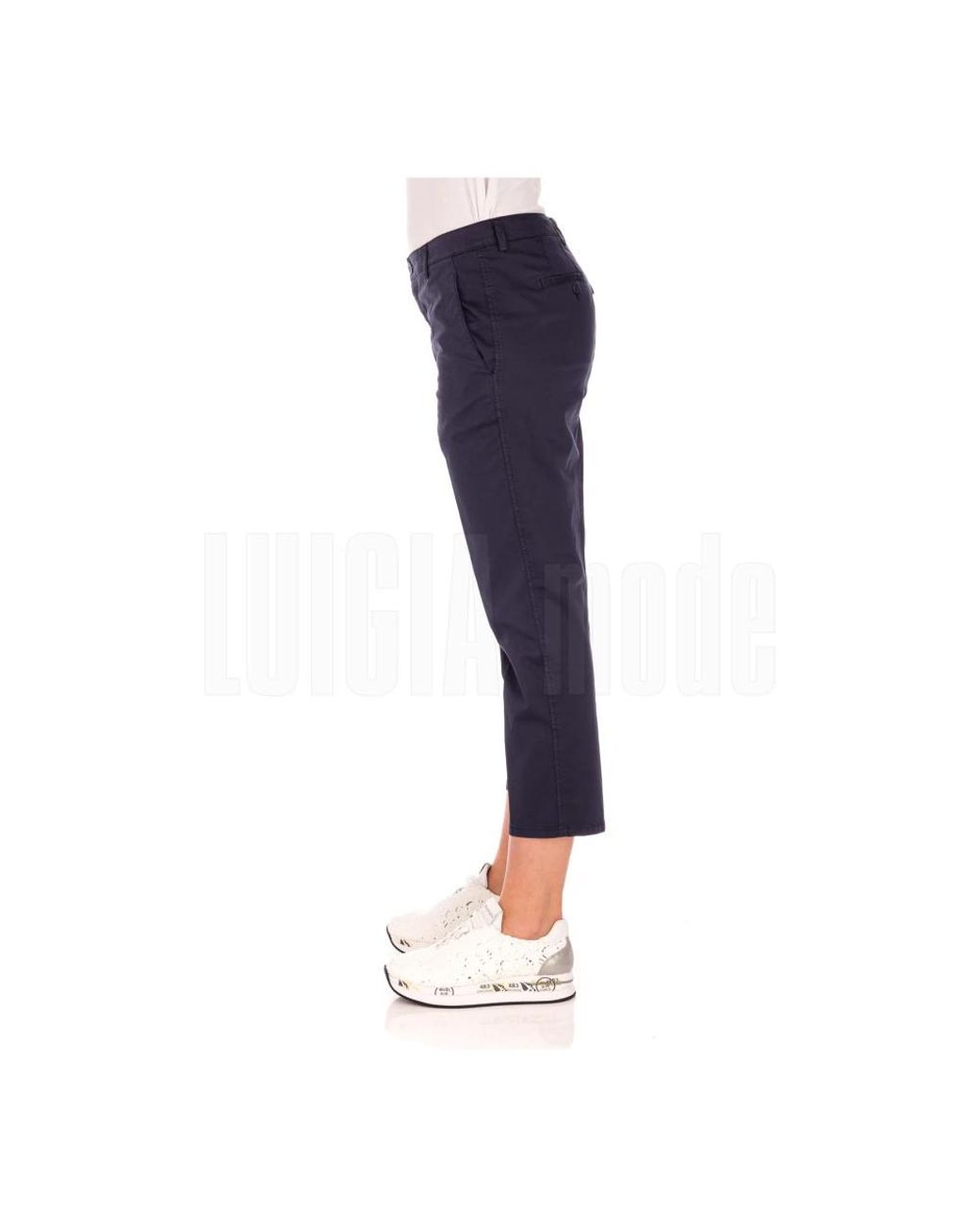 Dondup Blue Cropped Trousers