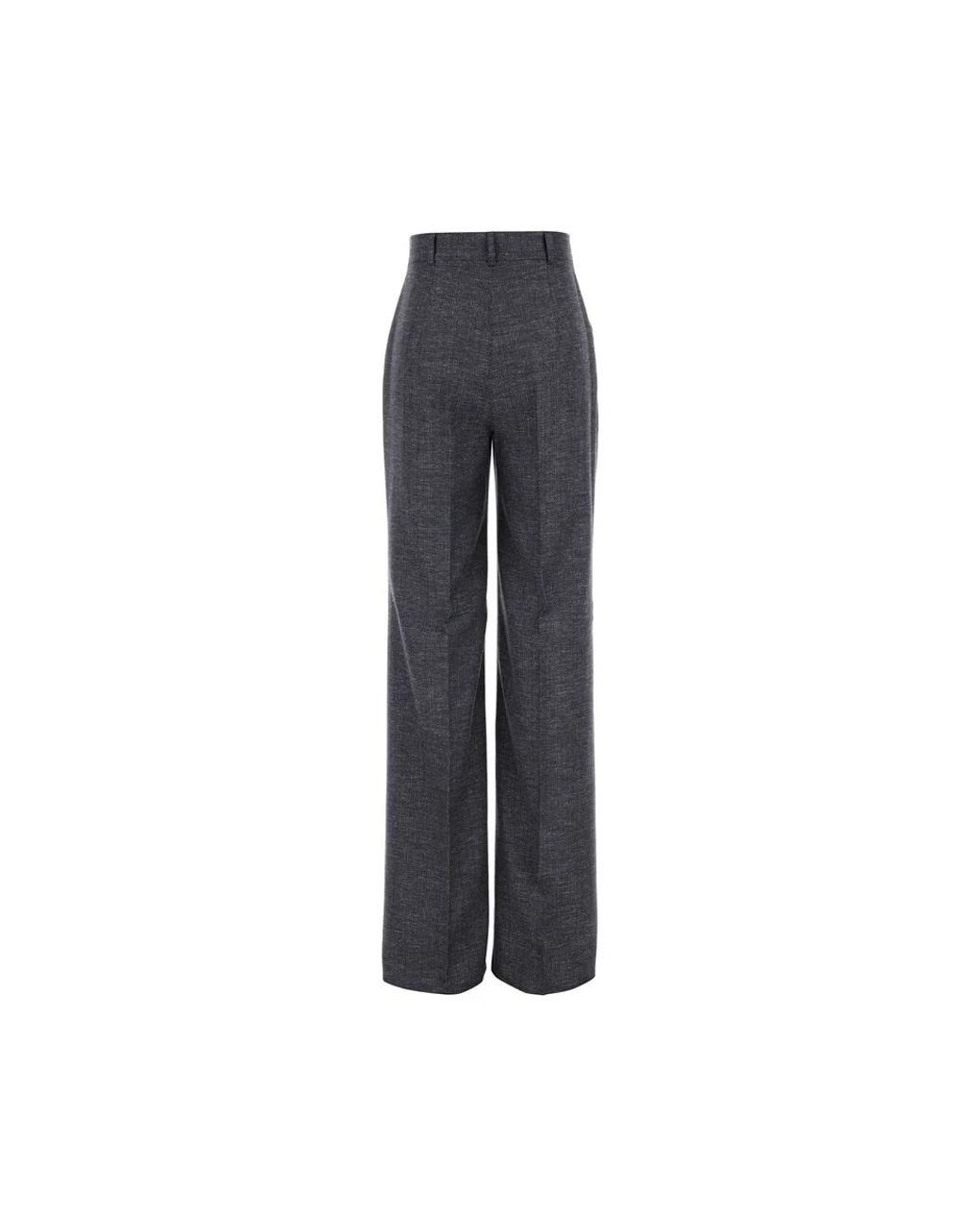 Max Mara Blue Wide Trousers