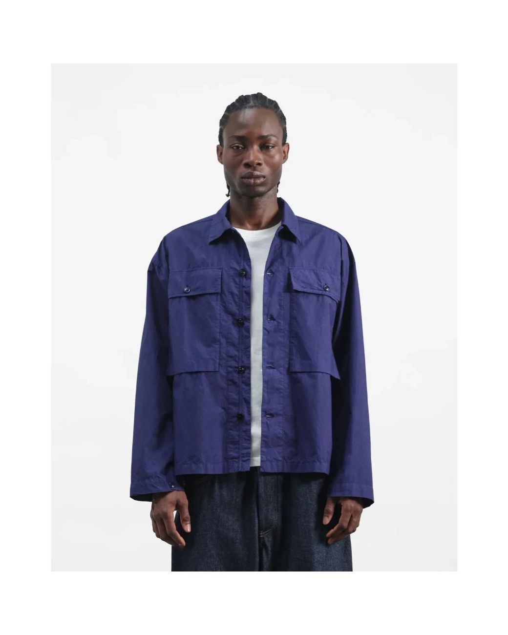 YMC Blue Casual Shirts for men