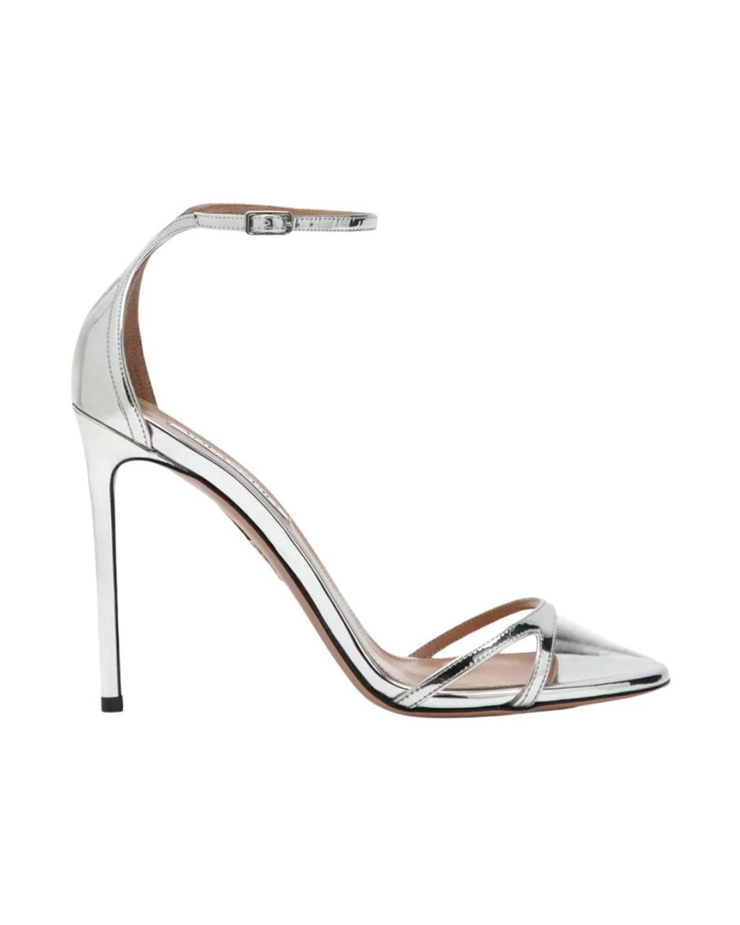 Aquazzura Metallic High Heel Sandals