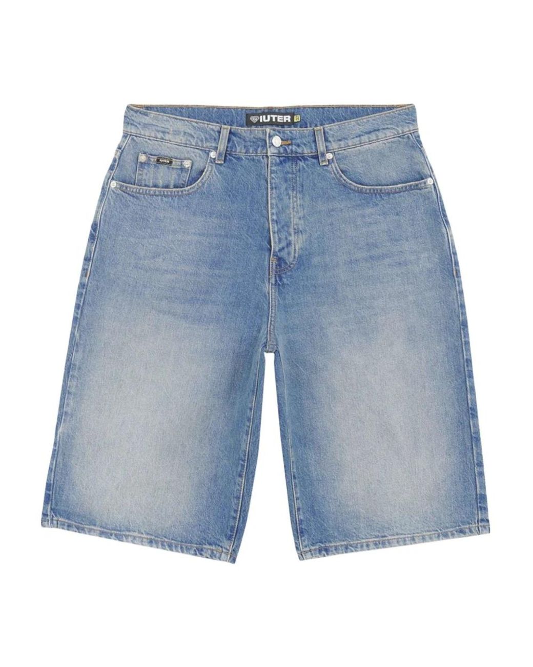 Iuter Blue Denim Shorts for men