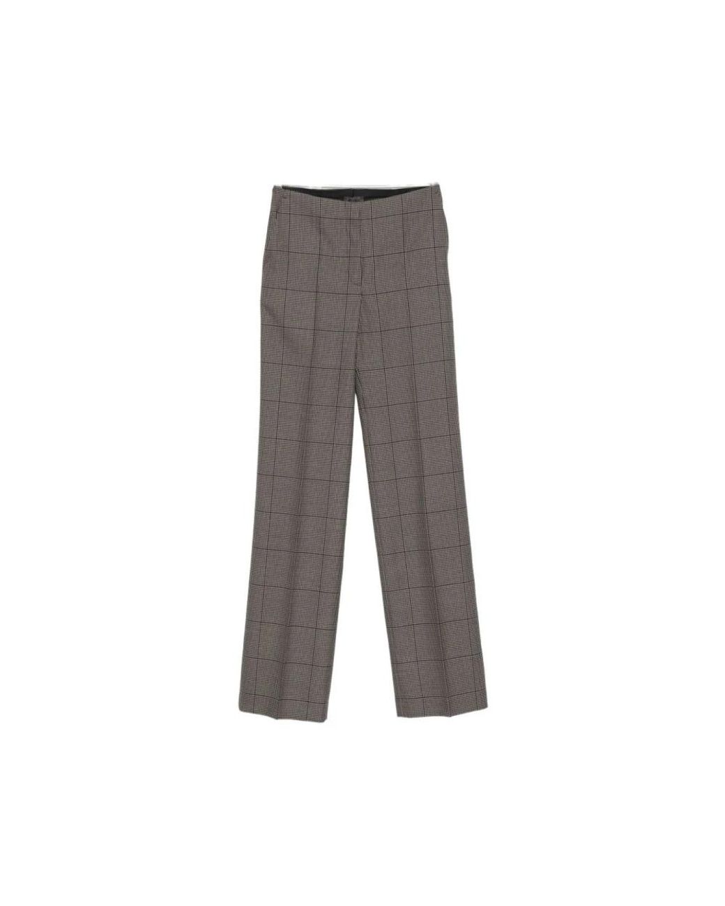 Mugler Gray Wide Trousers