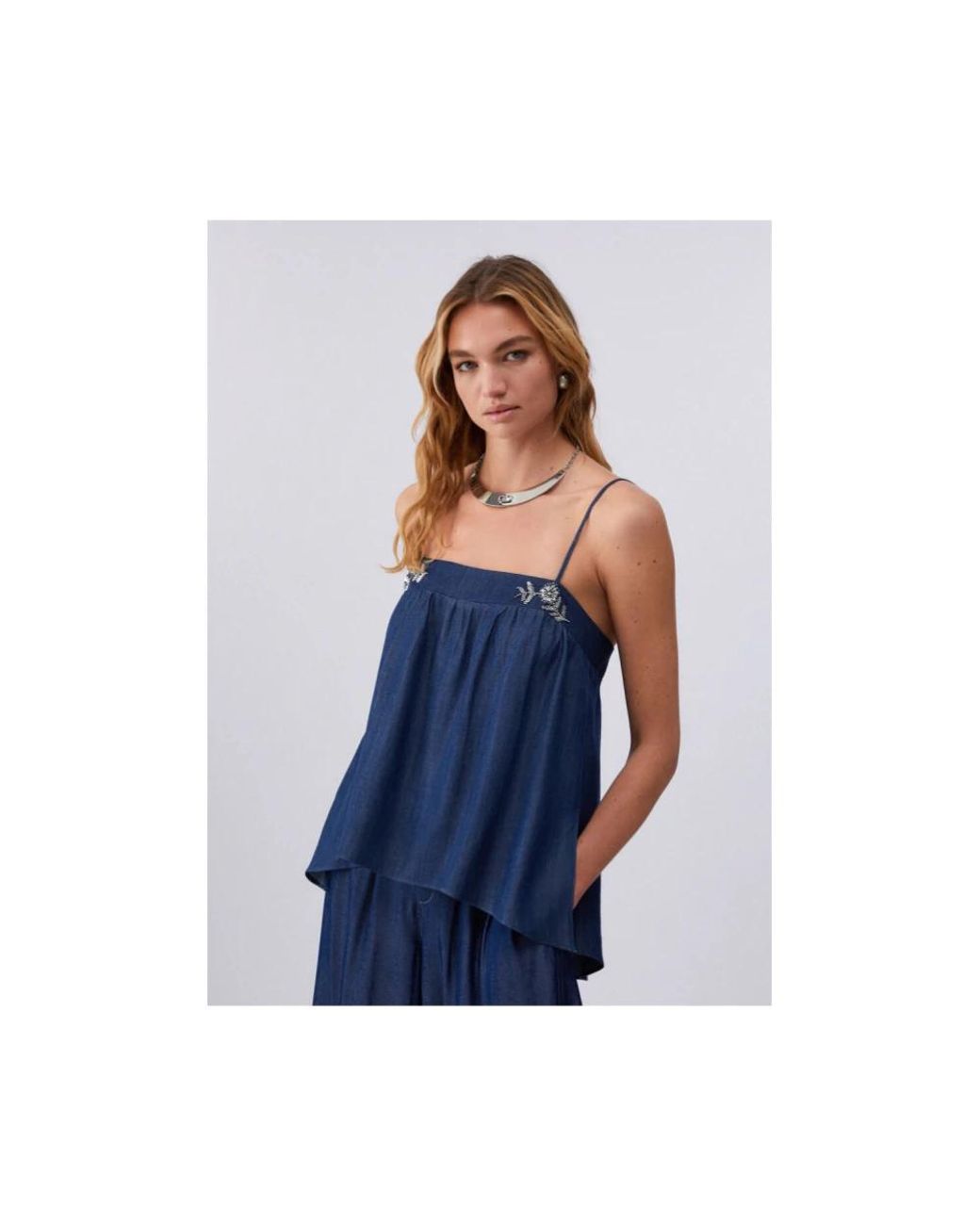 Liu Jo Blue Sleeveless Tops