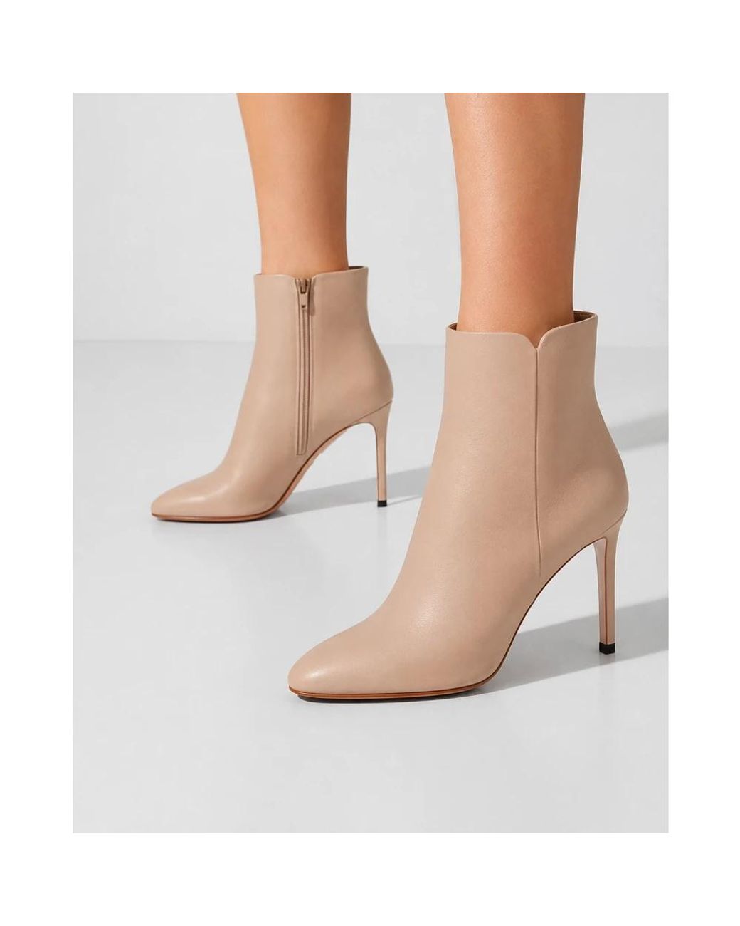 Aquazzura Natural Heeled Boots