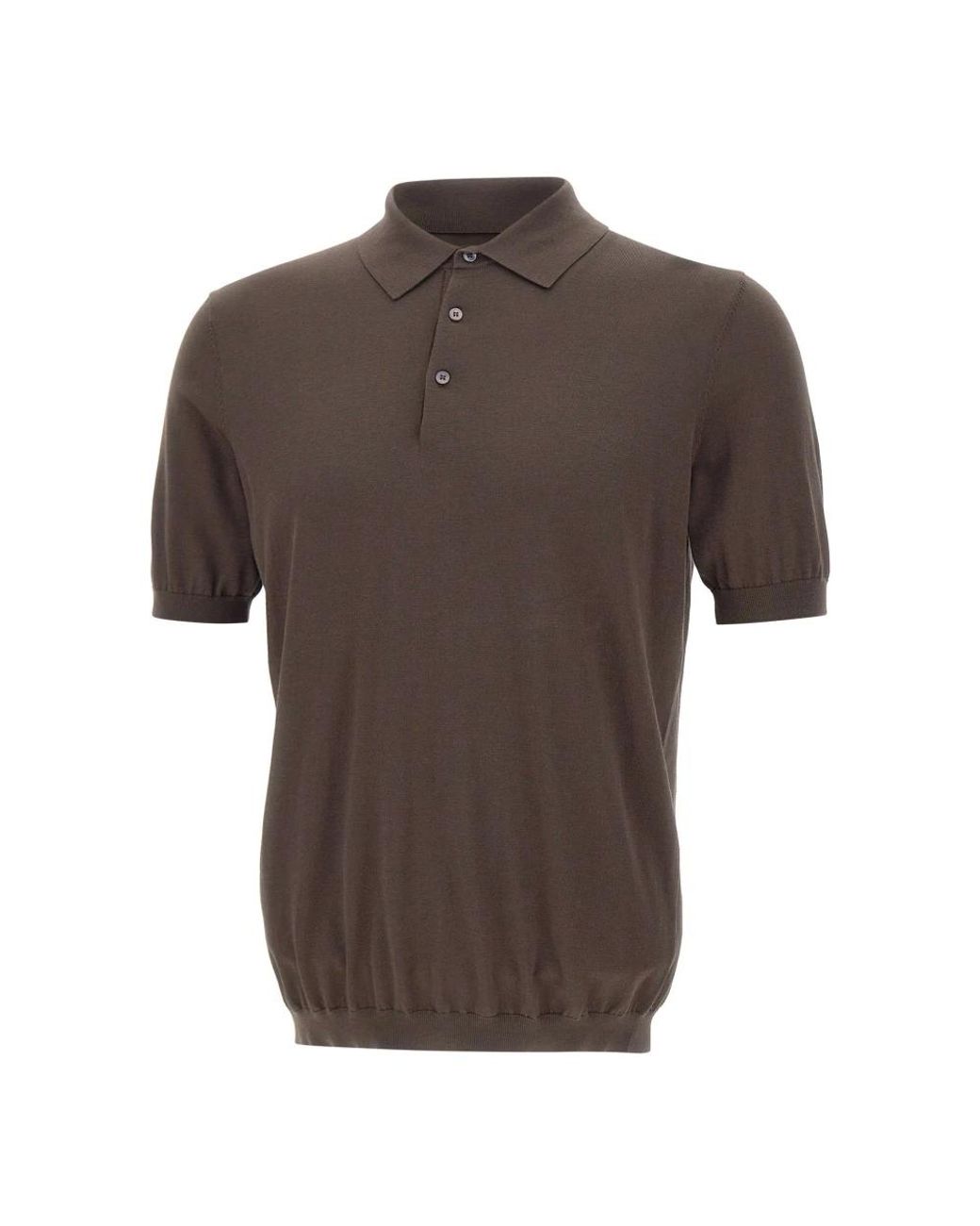Kangra Brown Round-Neck Knitwear for men
