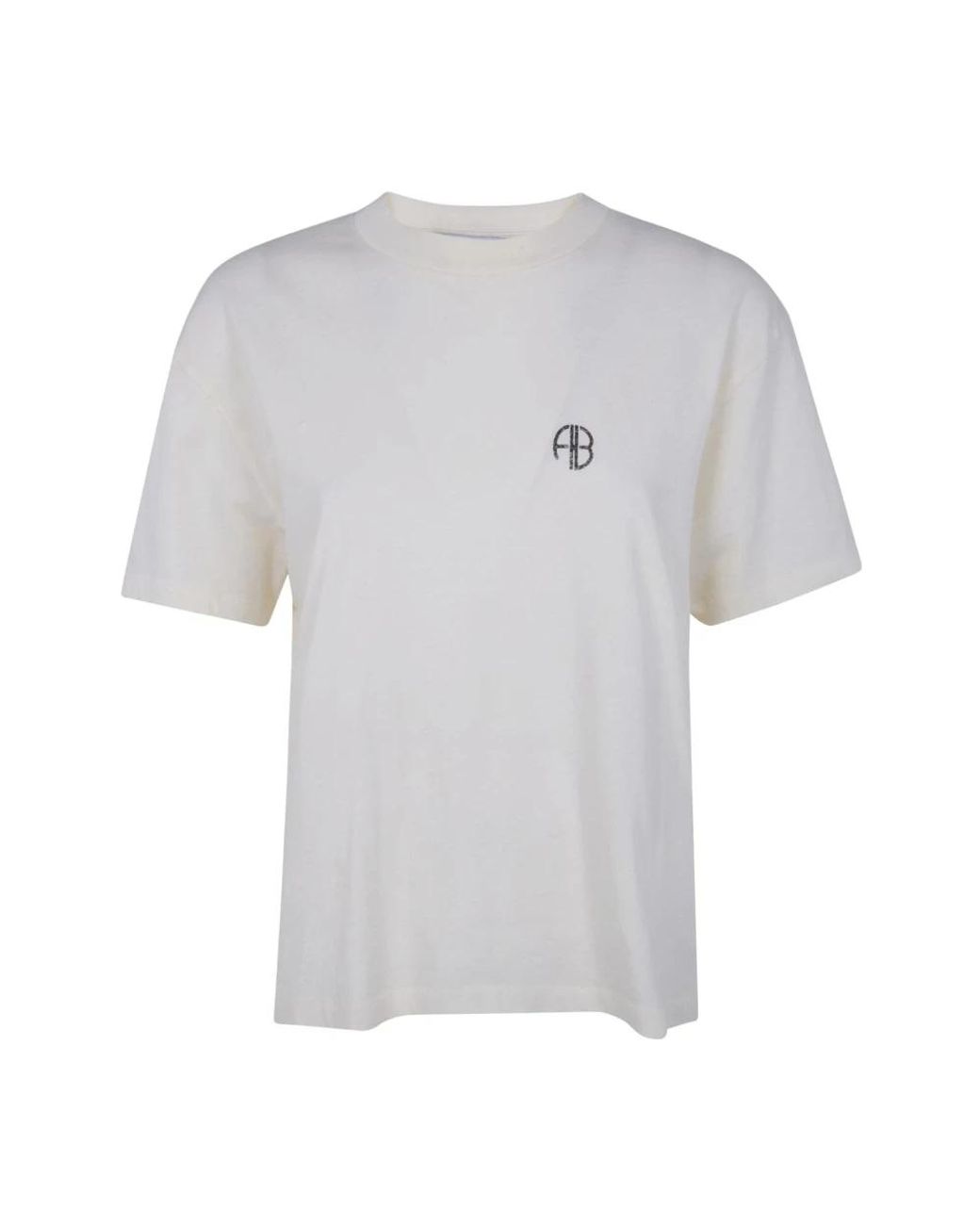 Anine Bing Jaylin Tee Monogram in het Gray