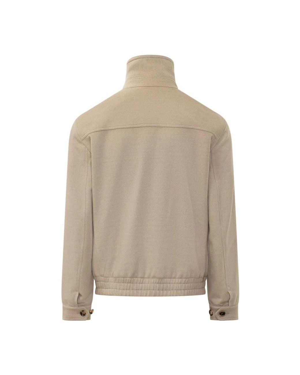 Brunello Cucinelli Natural Bomber Jackets for men