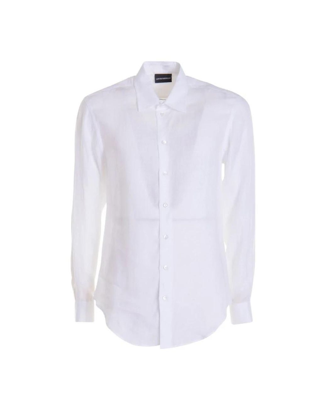 Emporio Armani White Formal Shirts for men