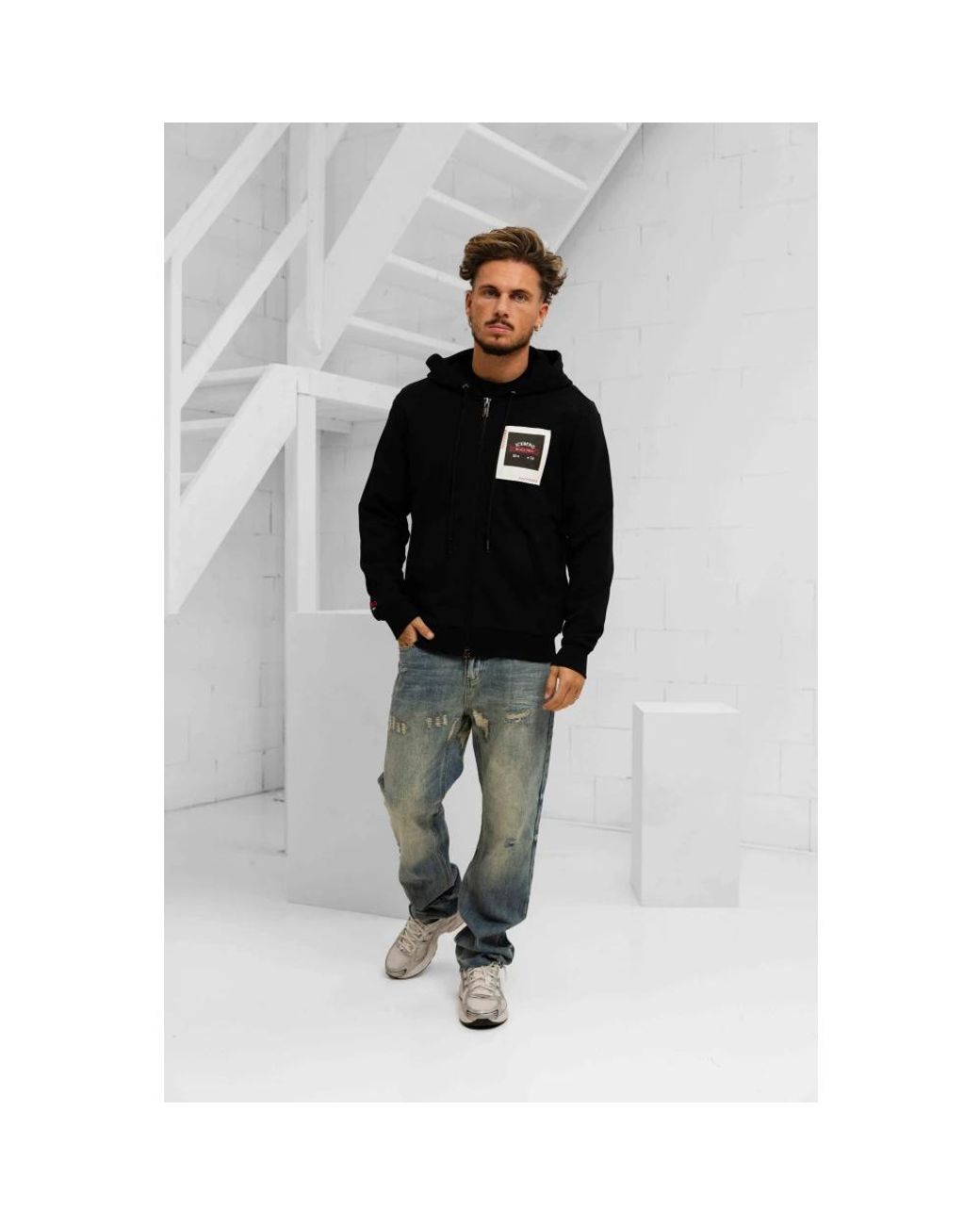 Iceberg Black Hoodies for men