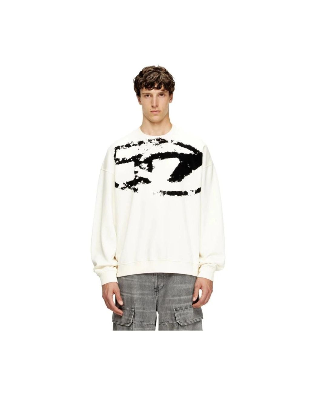 DIESEL White Sweatshirts for men