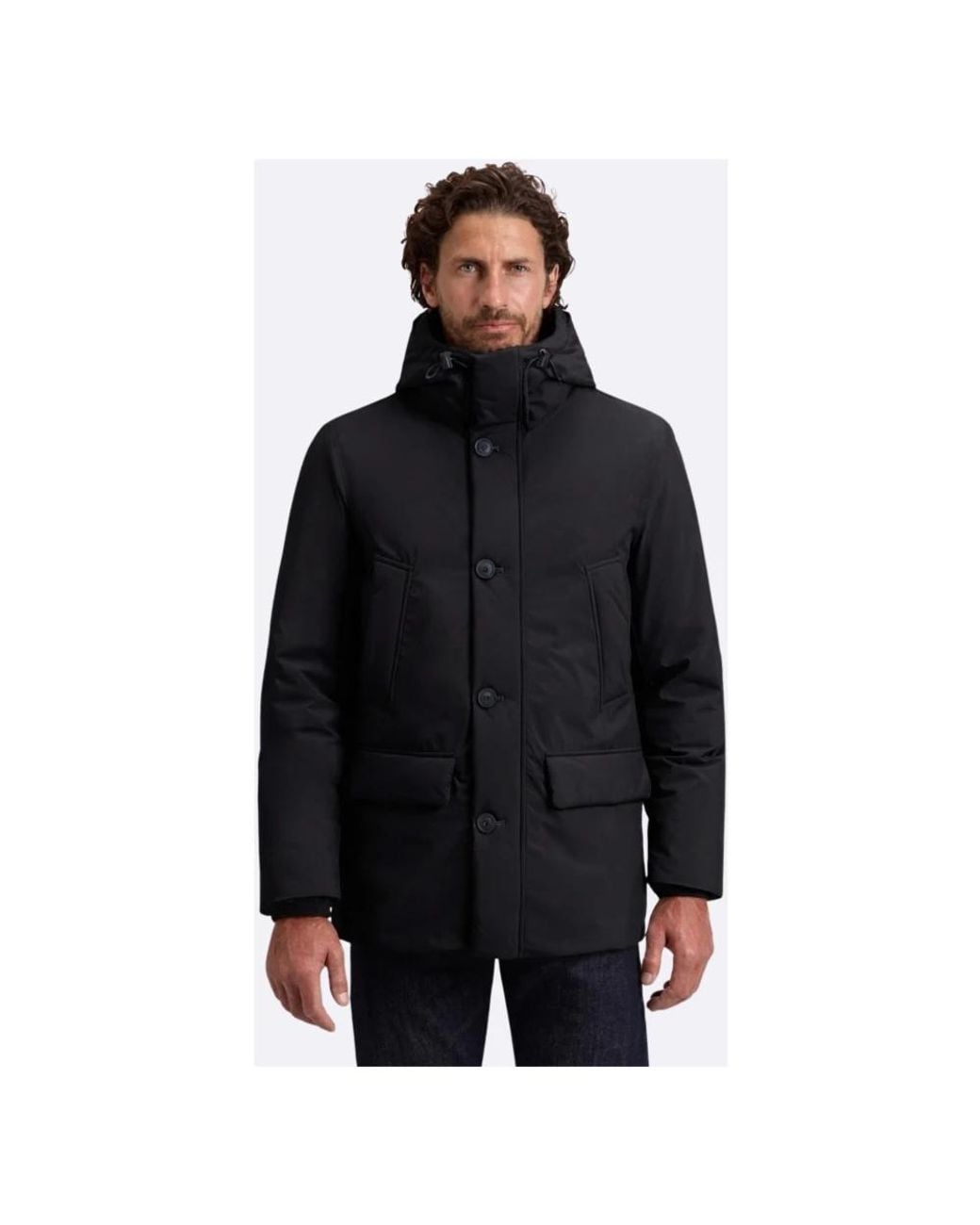 Down Jackets di Woolrich in Black da Uomo