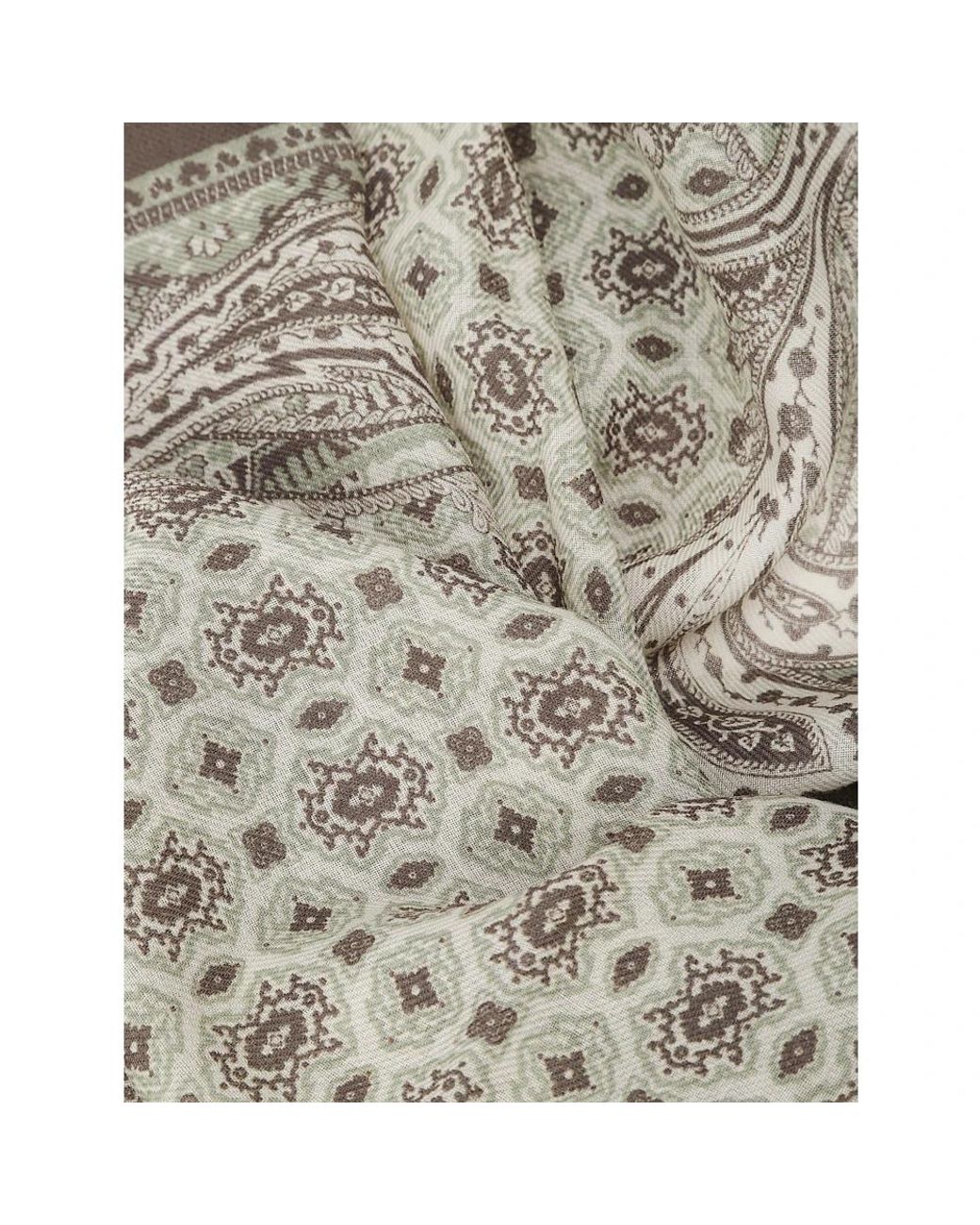 Etro Metallic Silk Scarves for men
