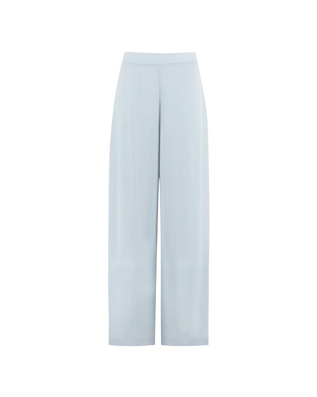 Clips Wijde Broek Met Elastische Taille in het Blue