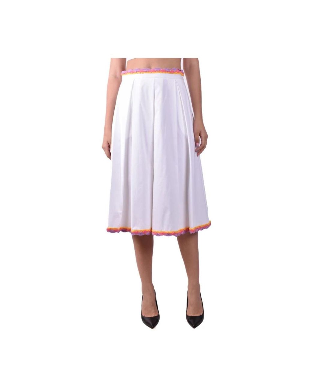Moschino White Midi Skirts