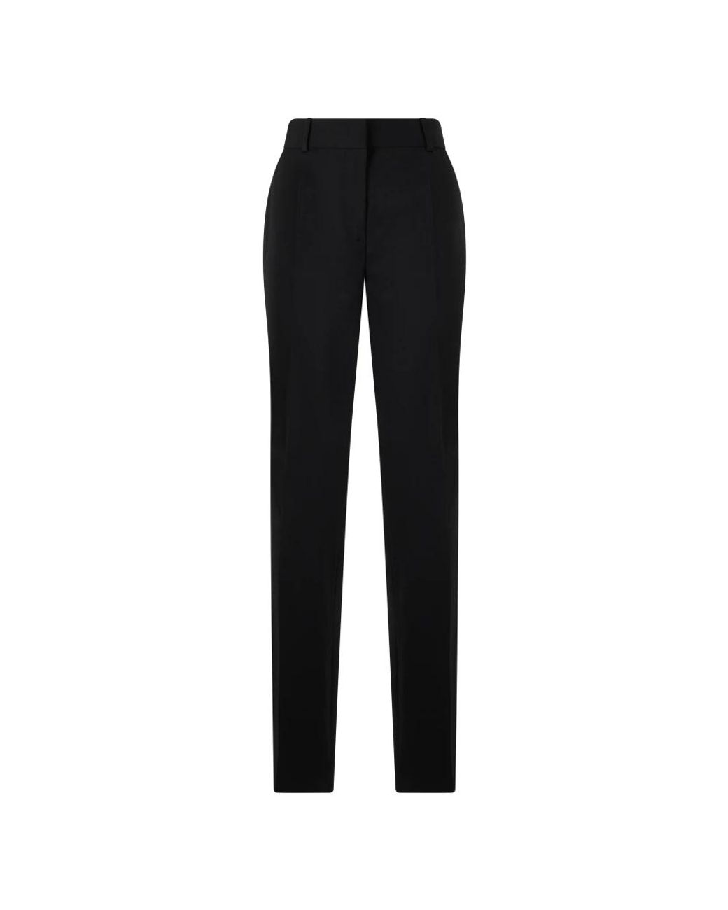 Alberta Ferretti Black Straight Trousers