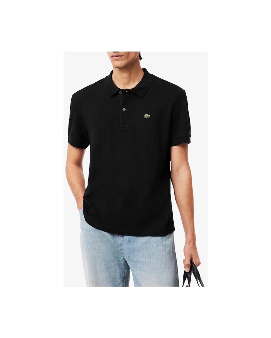 Lacoste Black Polo Shirts for men