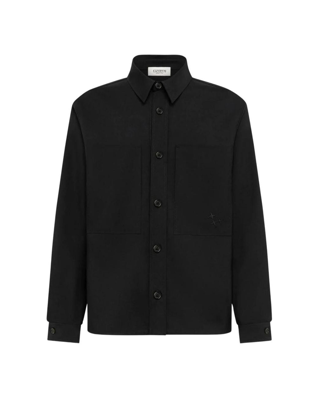 Laneus Black Casual Shirts for men