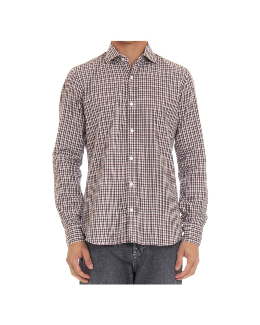 Barba Napoli Brown Casual Shirts for men