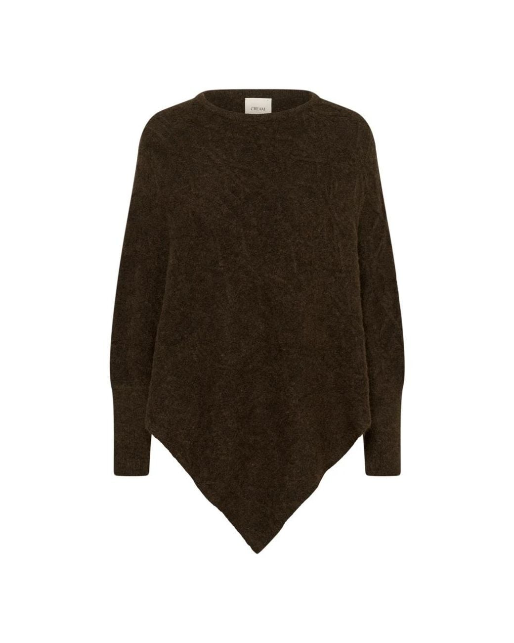 Cream Gebreid Kledingstuk in het Brown
