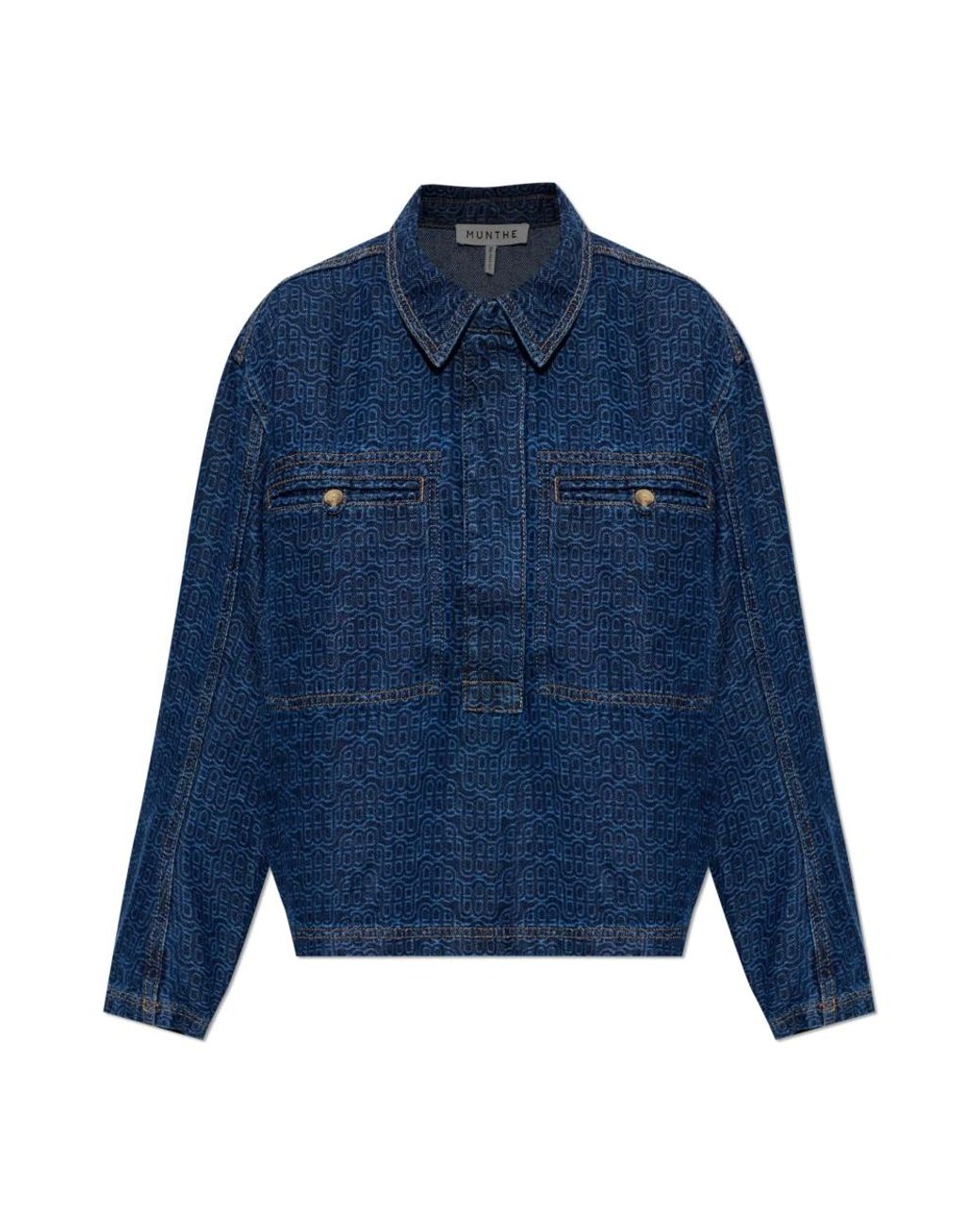 Munthe Ruxa Top in het Blue