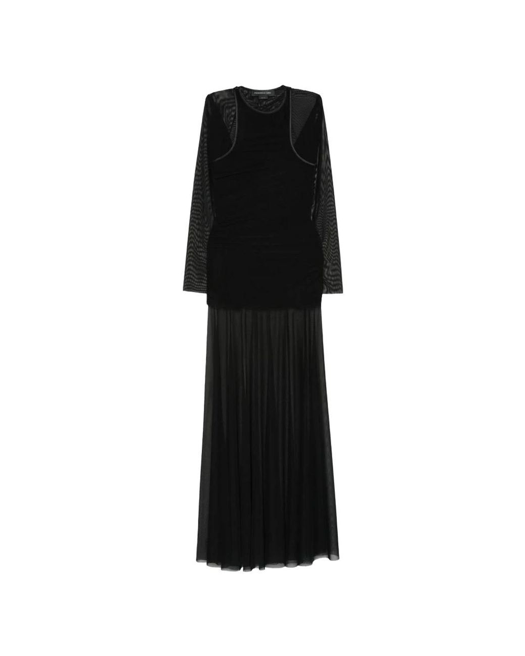 FEDERICO CINA Black Maxi Dresses