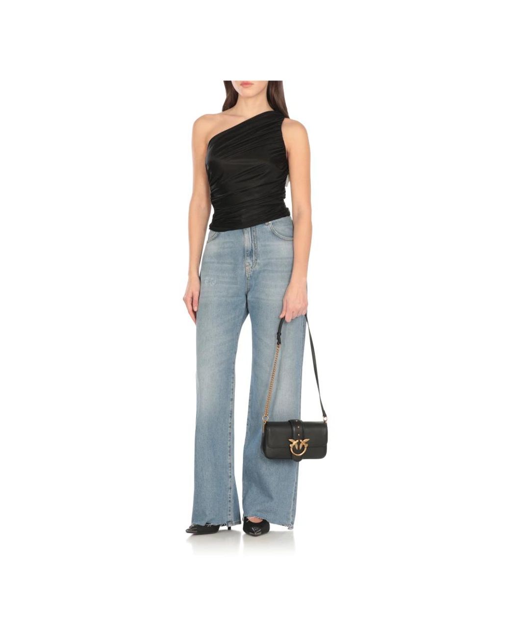 Pinko Gray Shoulder Bags