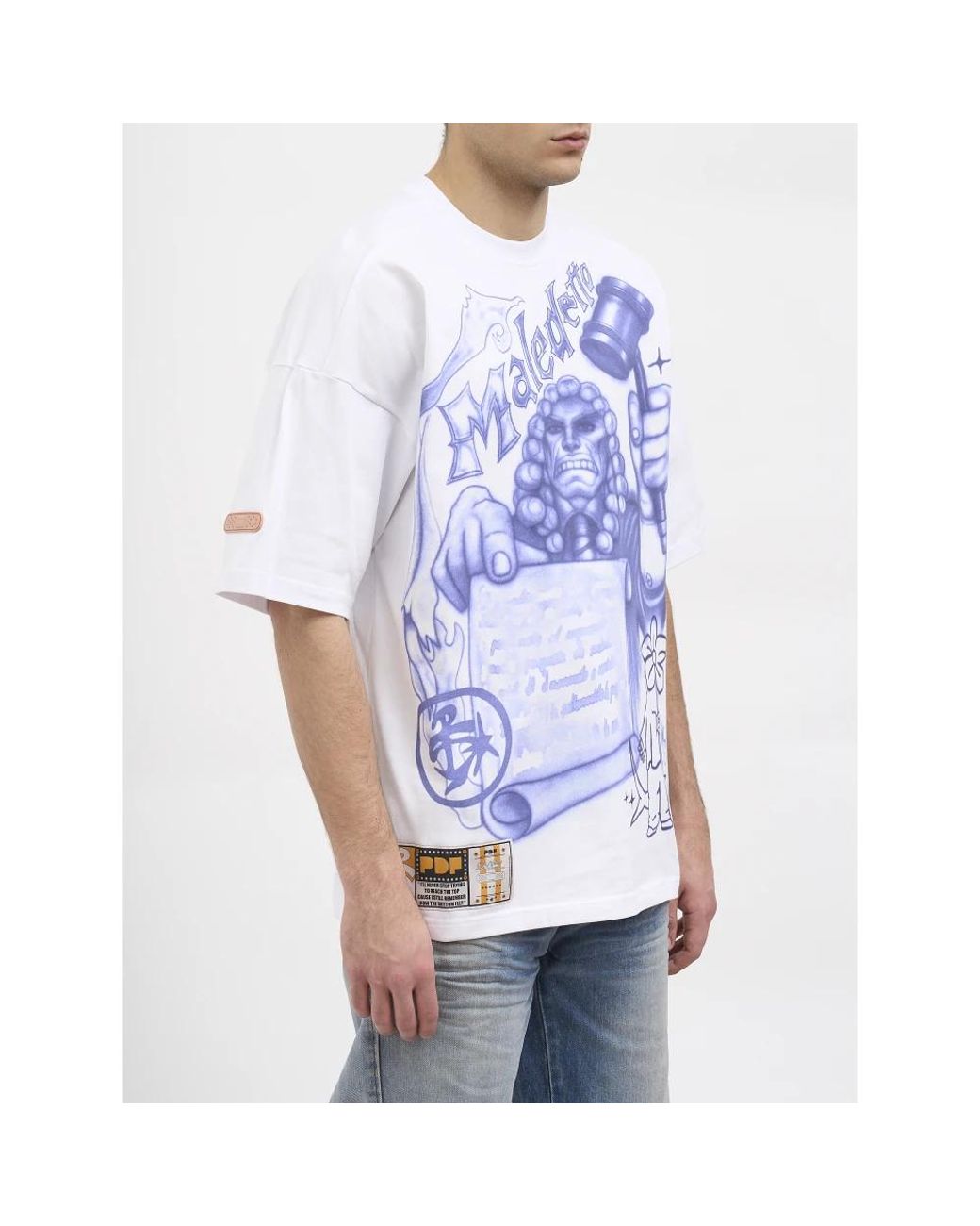T-Shirts PDF de hombre de color Blue